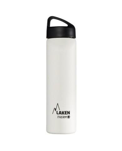 Edelstahl-Thermoflasche 18/8 - 0,75L - Weiß