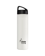 Edelstahl-Thermoflasche 18/8 - 0,75L - Weiß