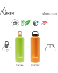 Alu. Flasche 0,6 L. Futura Deckel - Roboter
