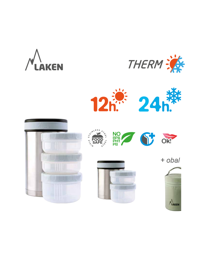 Edelstahl-Thermospeisebehälter 0,5 L. Drinklife M