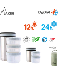 Edelstahl-Thermospeisebehälter 0,5 L. Drinklife S