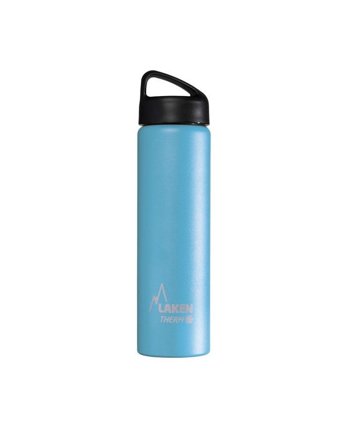 Edelstahl-Thermoflasche 18/8 - 0,75L - Cyan