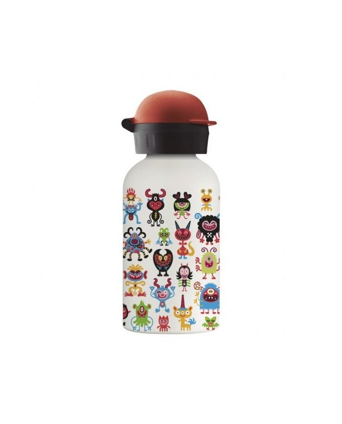 Edelstahl-Thermoflasche 0,35 L. Schlagverschluss. Pequemons