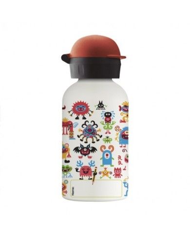 Edelstahl-Thermoflasche 0,35 L. Schlagverschluss. Pequemons