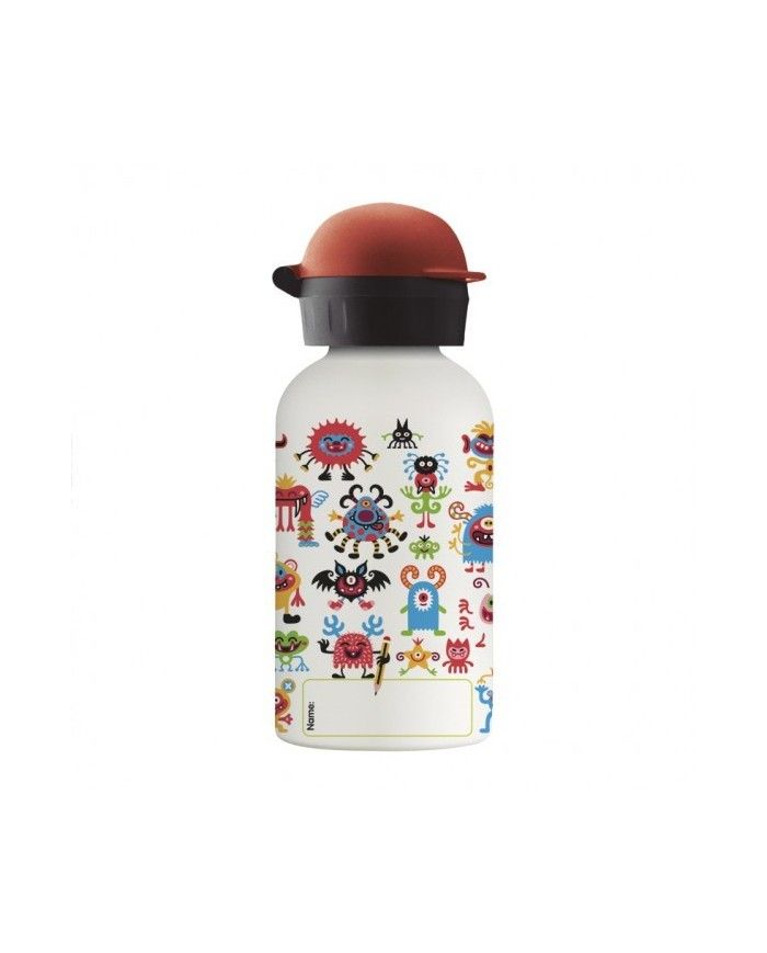 Edelstahl-Thermoflasche 0,35 L. Schlagverschluss. Pequemons