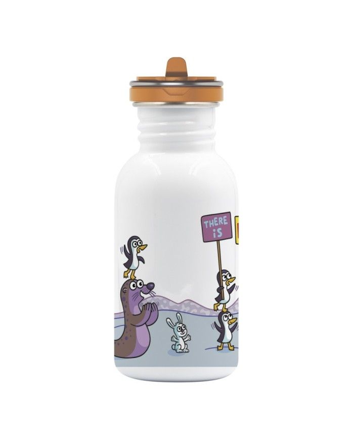 St. steel bottle Flow cap 0,5L NO PLANET