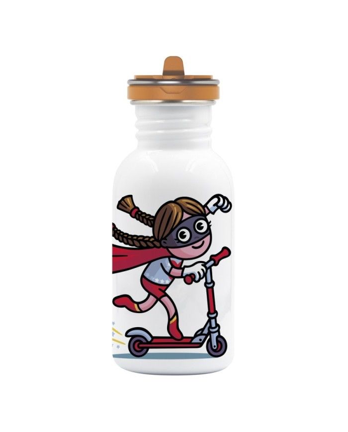 St. steel bottle Flow cap 0,5L SCOOTER