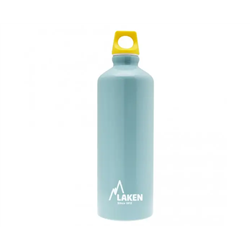 Alu. bottle Futura 0,75 L.- Yellow cap -Light blue bottle