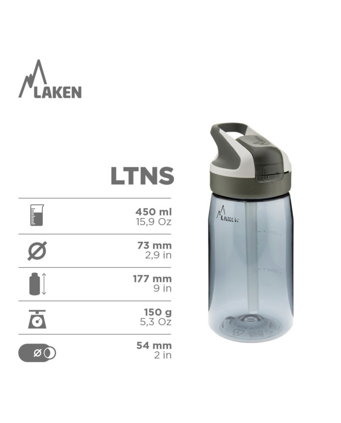 Tritan bottle 0,45 Summit cap Animal camping