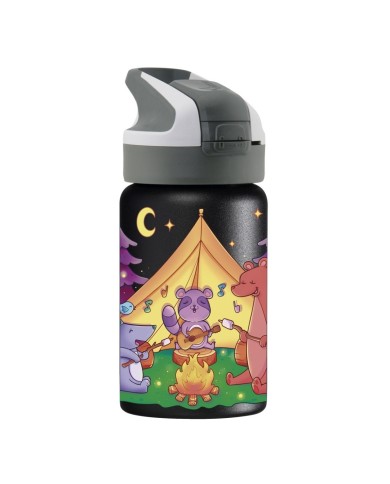 St. steel thermo bottle 0.35 L. Animal camping