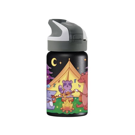 St. steel thermo bottle 0.35 L. Animal camping