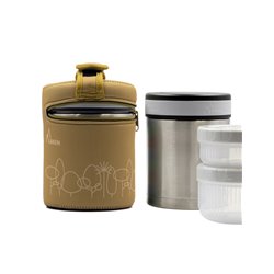 Stainless steel thermo food container 1 L. DRINKLIFE+COVER FOREST