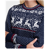 Reindeer women´s round neck sweater