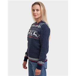 Reindeer women´s round neck sweater