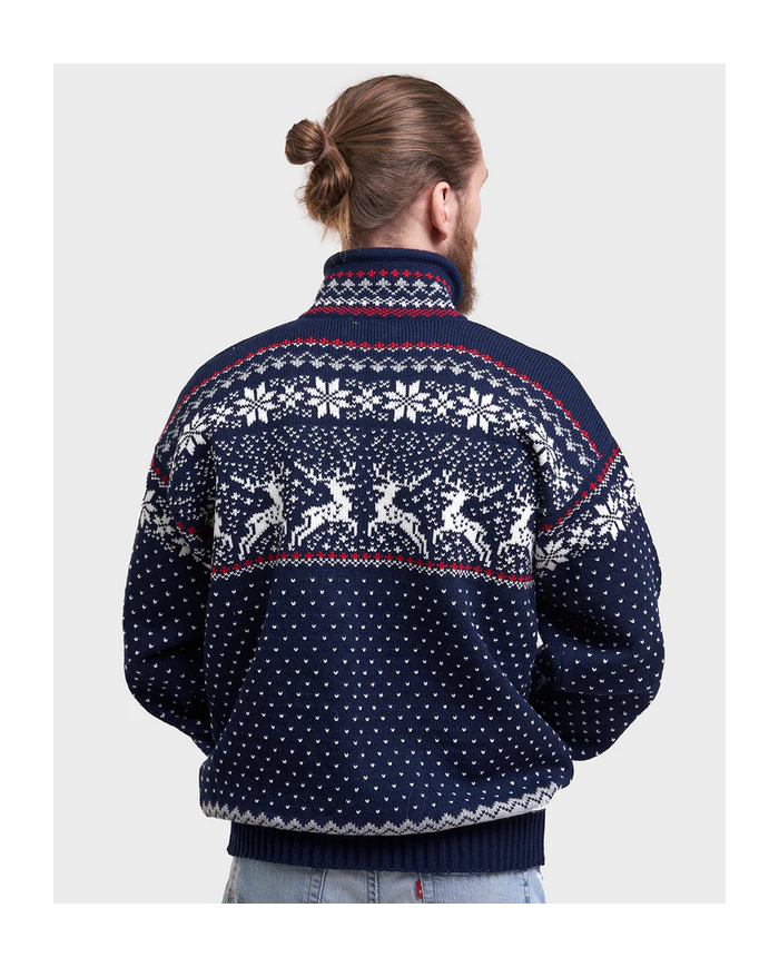 Reindeer zipper cardigan