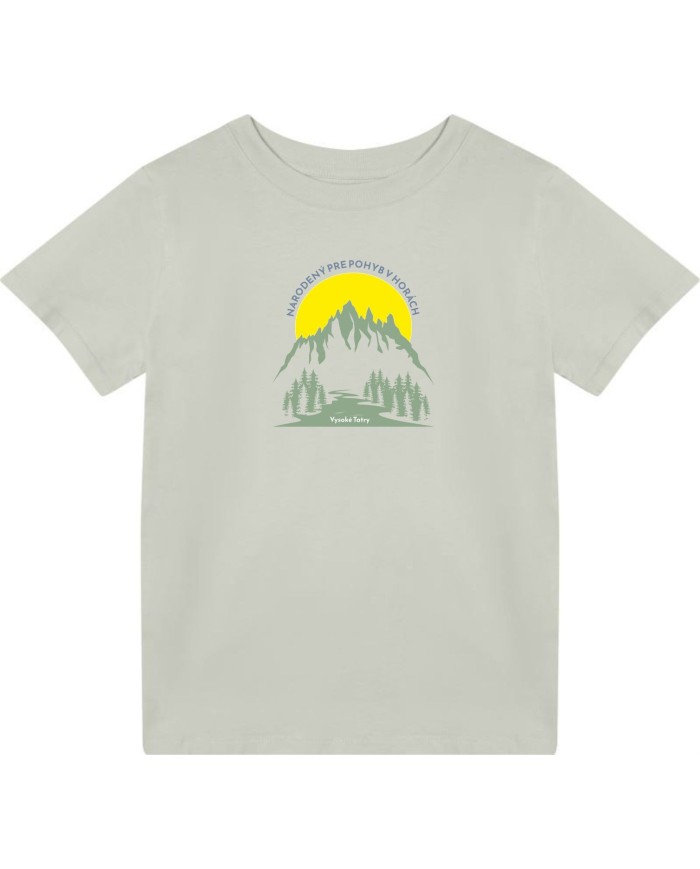 Juniorské bavlnené tričko - Narodený v horách
