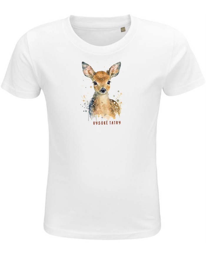 Detské bavlnené tričko - Laňka Detské bavlnené tričko - Laňka