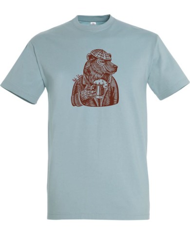 Pánske bavlnené tričko - Medveď