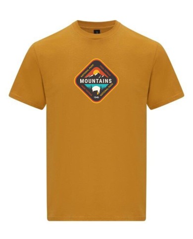 Pánske bavlnené tričko - Mountains kosoštvorec