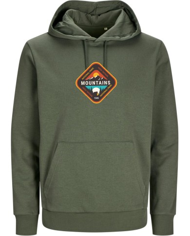 Pánska mikina s kapucňou - Kosoštvorec