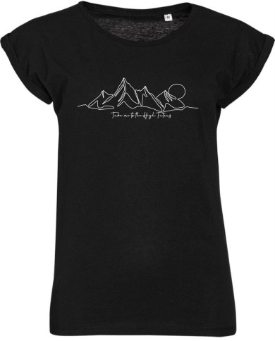 Dámske bavlnené tričko - Línia hôr Dámske bavlnené tričko - Línia hôr