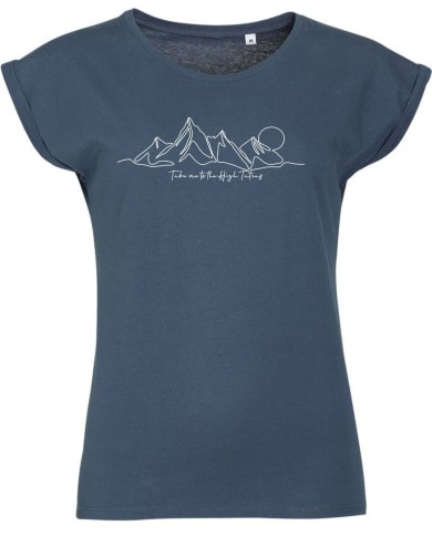 Dámske bavlnené tričko - Línia hôr Dámske bavlnené tričko - Línia hôr