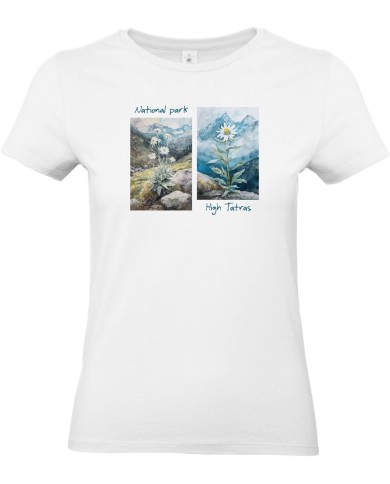 Dámske bavlnené tričko - National park Plesnivec Dámske bavlnené tričko - National park Plesnivec