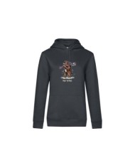 Dámska mikina s kapucňou - Lyžiar