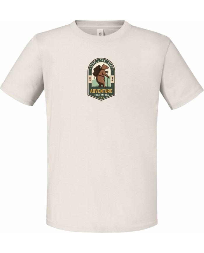 Detské bavlnené tričko - Turista medveď Detské bavlnené tričko - Turista medveď