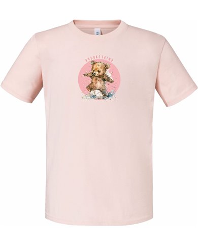 Detské bavlnené tričko - Ružový macko Detské bavlnené tričko - Ružový macko