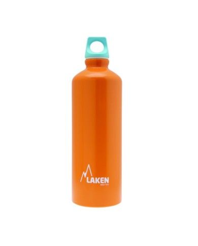 Alu. Bottle Futura 1 L.-Blue Cap -Orange Bot.