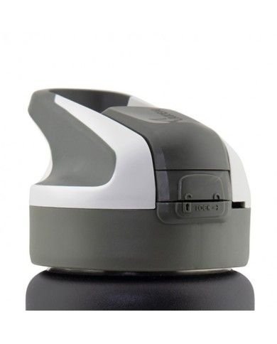 Drinking cap "Summit" Grey for wide neck st. steel