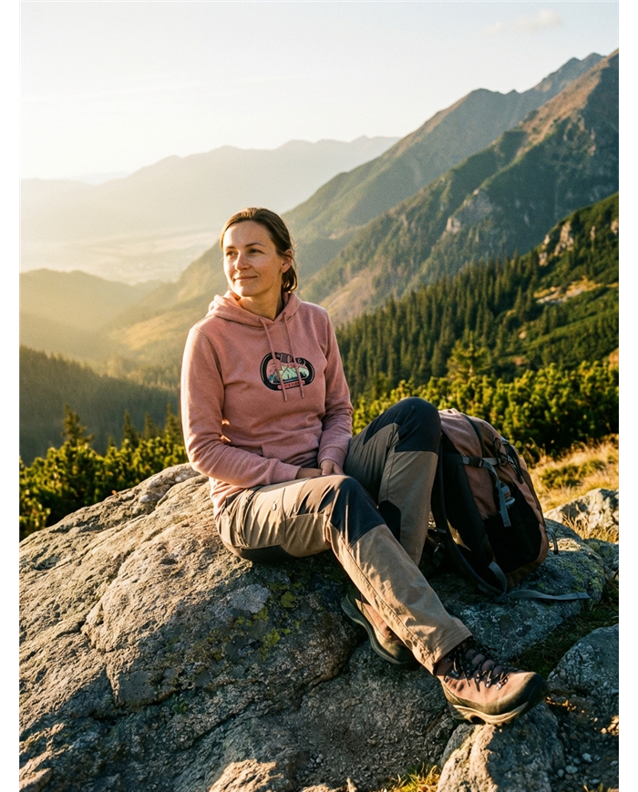 Dámska mikina s kapucňou - Karabínka