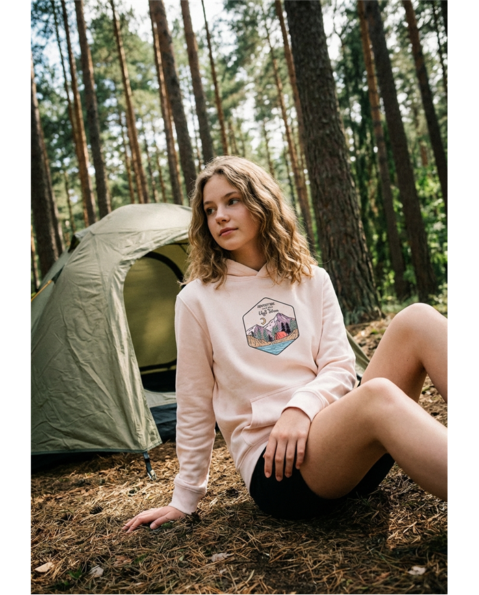 Dievčenská mikina s kapucňou - Camp
