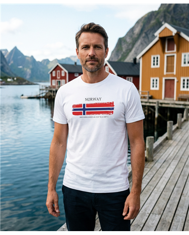 TATLAND MEN'S T-SHIRT NORWAY FLAG