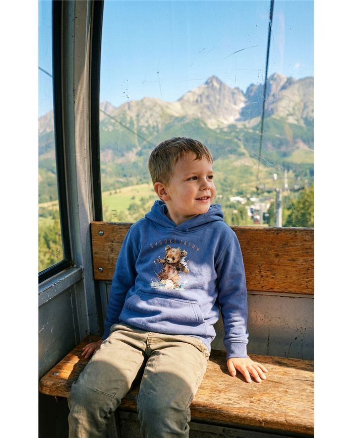 BLUZA Z KAPTUREM DLA CHŁOPCÓW TATLAND - MIŚ