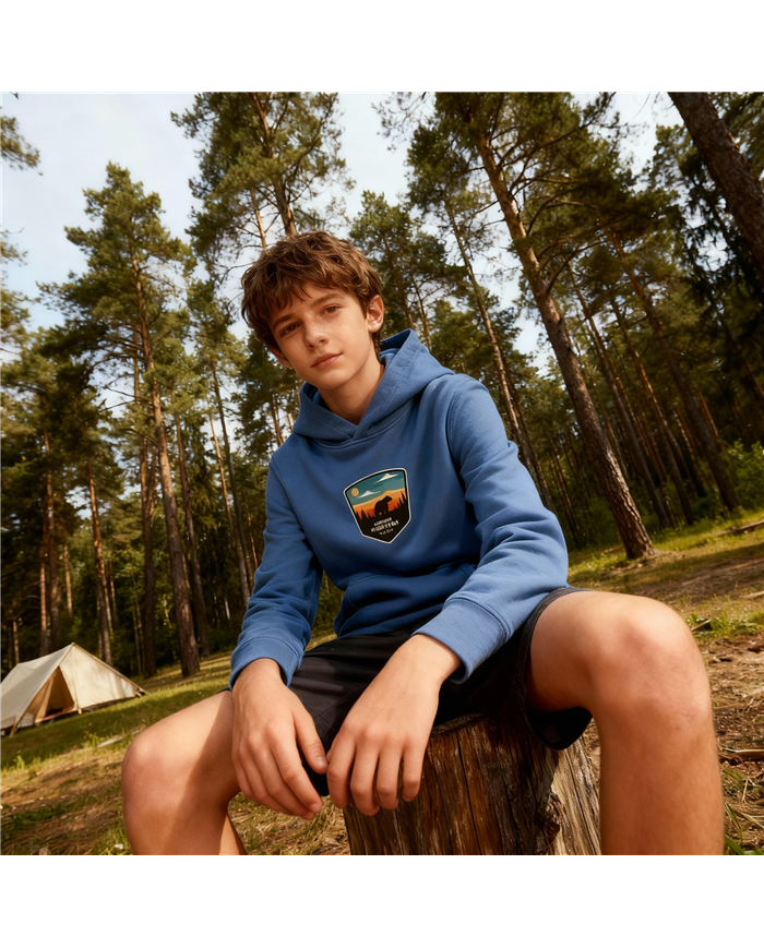 Chlapčenská mikina s kapucňou - Národný park medveď