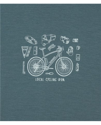 Men´s Merino Cycling Bum T-Shirt