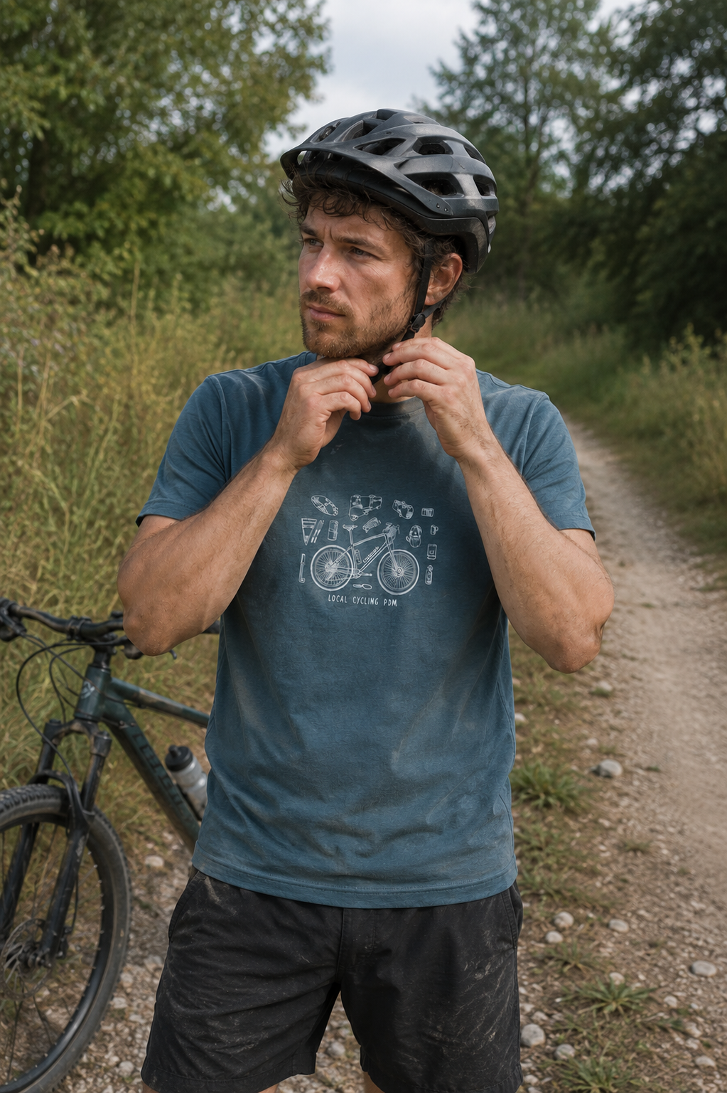 Men´s Merino Cycling Bum T-Shirt