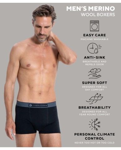 BOXERKI THERMOWAVE LIFE MERINO DLA MĘŻCZYZN