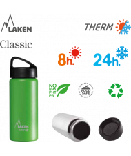 LAKEN CLASSIC THERMO stainless thermo bottle 500ml black