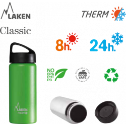 LAKEN CLASSIC THERMO stainless thermo bottle 500ml yellow