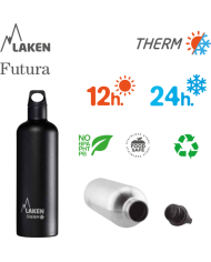 LAKEN FUTURA THERMO nerezová termo fľaša 750ml zelená