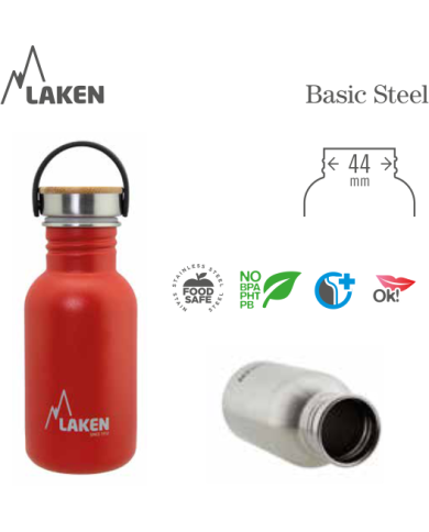 St.steel LakenJoy Thermoflasche 0,5 L. schwarz